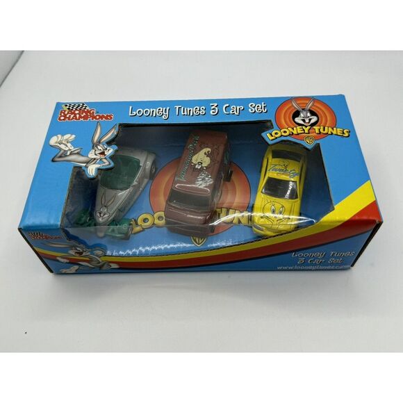 Racing Champions Looney Tunes 3 Car Set Bugs Bunny, Taz & Tweety Bird - Picture 2 of 6